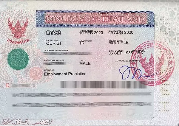 ویزا تایلند